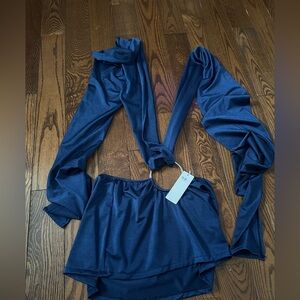 Stylish Blue wraparound dress